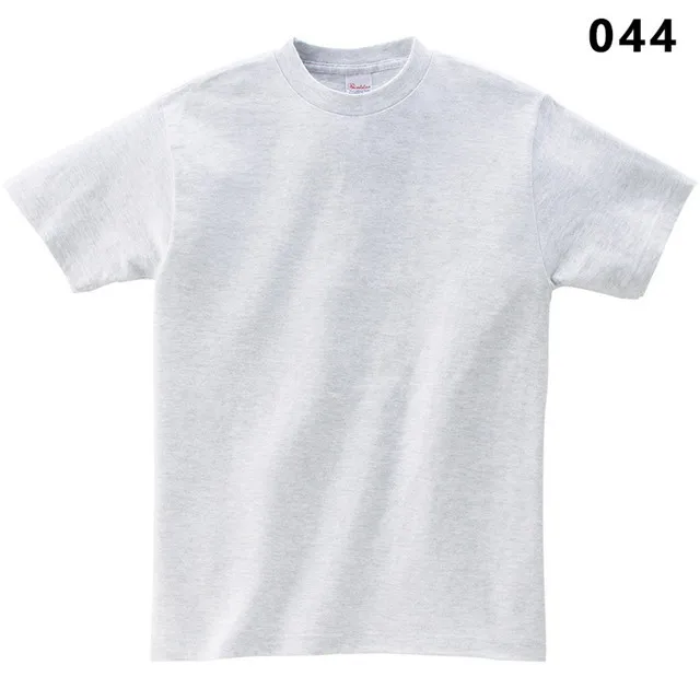 Wholesale White 100% Cotton Plain Oversized Round Neck Cheap custom tshirts with custom label