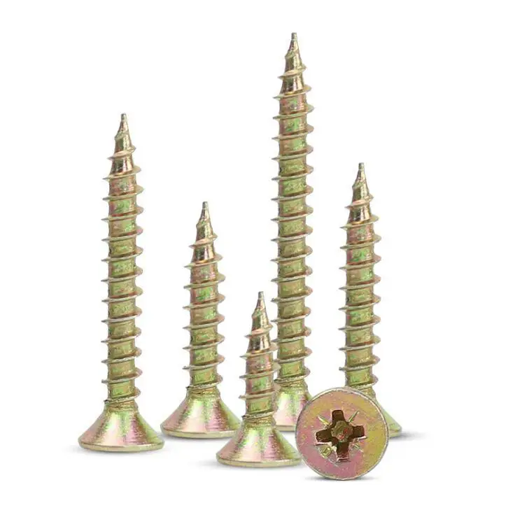 KA / FA color zinc hardened screws, cross countersunk head self-tapping screws, longer flat head round self-tapping screws M4M5