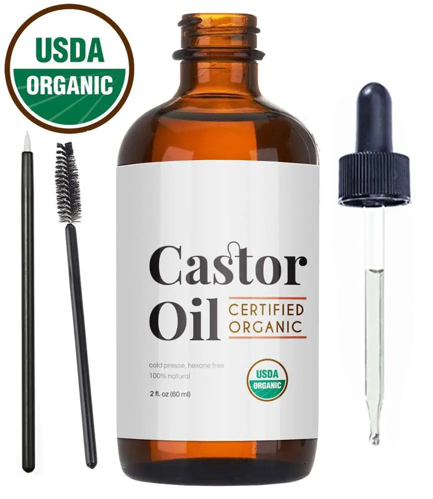 
private label skin hair eyebrows growth natural organic 100% pure castor oil 