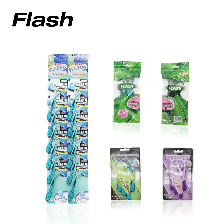 Hot Manufacturer Wholesale 3 Blades Disposable Razor Men Shaving Razor