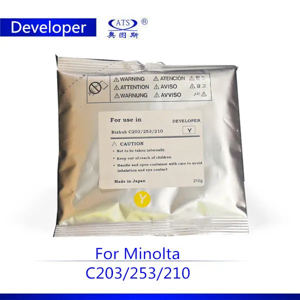 CMYK Refill Developer For Konica Minolta Bizhub C203 C253 C353 C353p Photocopier For Konica C353 C203 C253 203 253 353 Developer