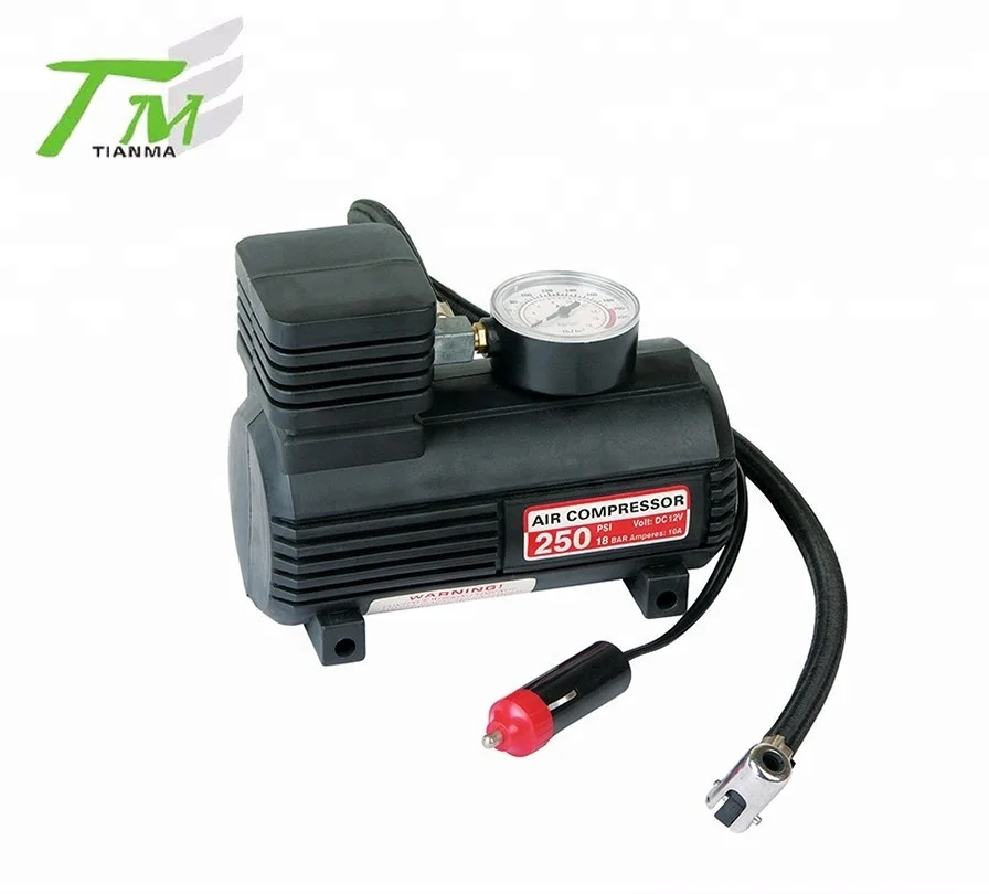 Chinese 250PSI car tyre inflator vehicle tool air pump portable mini 12V car air tire inflator
