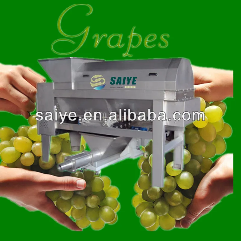 Automatic grape stem removing machine