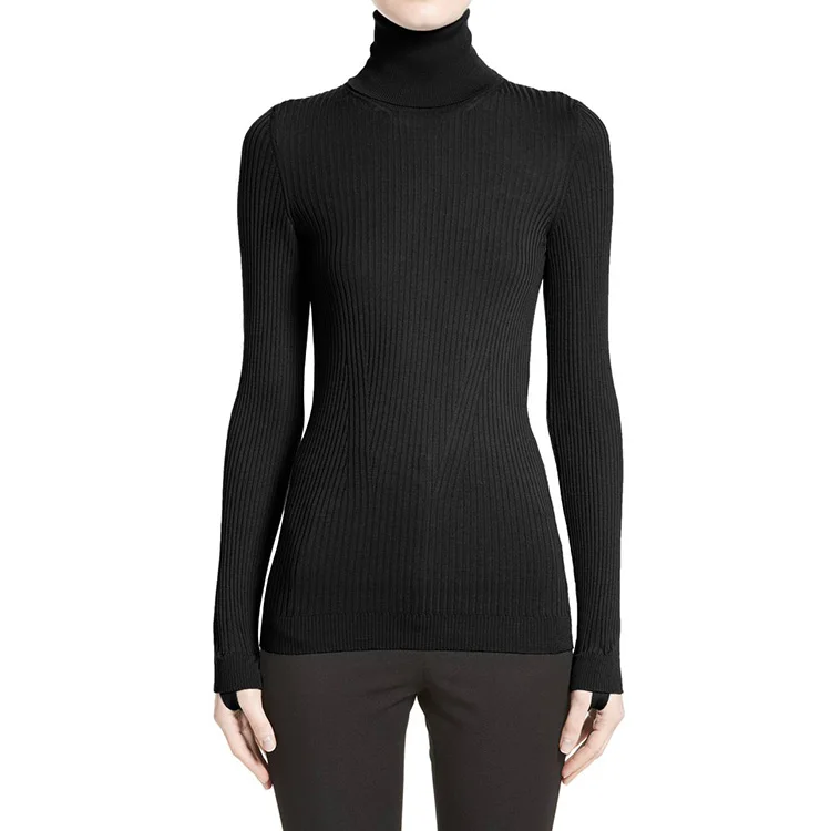 
Mongolian Cashmere Mature Women In Tight Turtleneck Sweater 