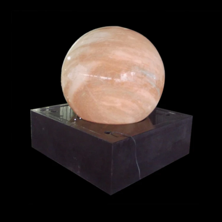 Multiple process outdoor coloring marble light ball water fountain
