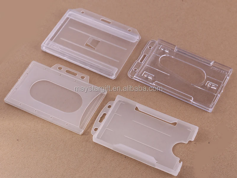 High Quality Hard Plastic ID Card Holder