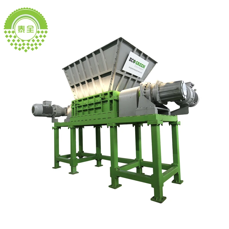Shredder Manufacturers Supplier Tire Cutting Crushing Recycling Plant Machine