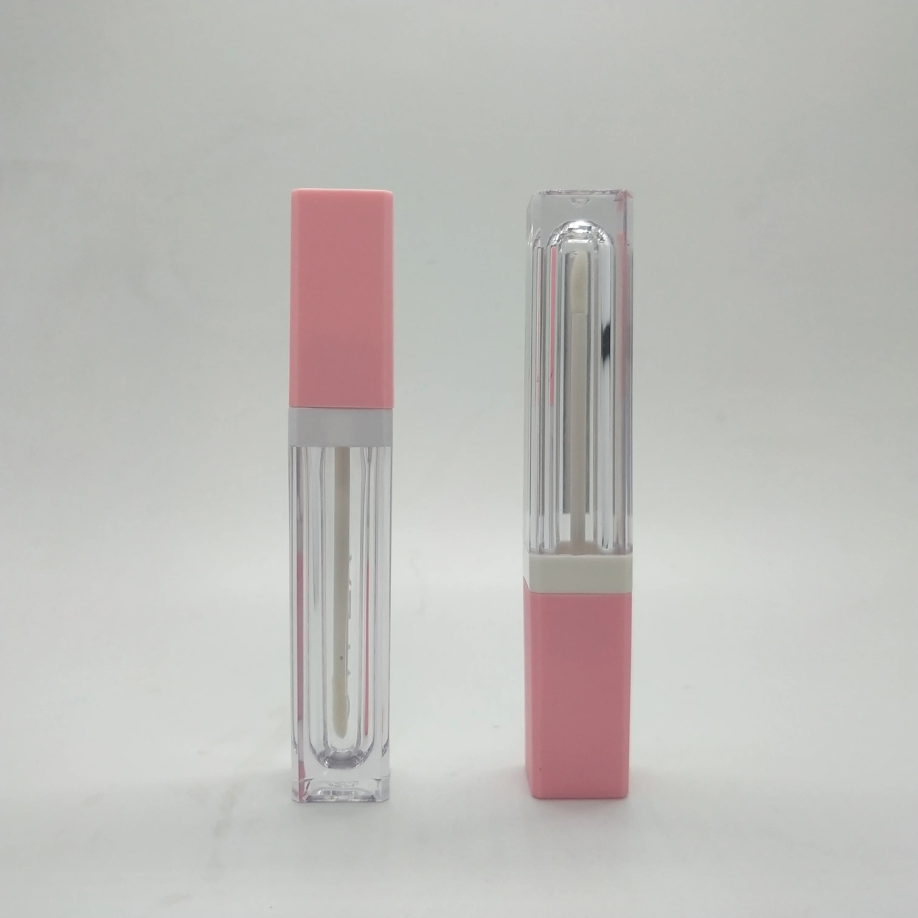 Wholesale custom matte light up led lip gloss tubes with mirror