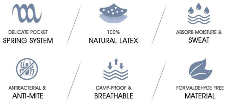Diglant D22-779 comfort rest life care thin latex mattress