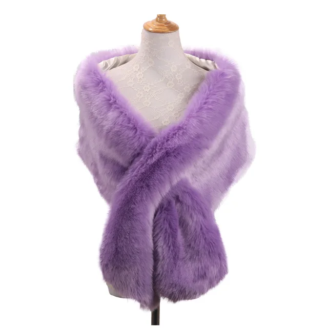 
New Arrival Faux Rabbit Fur Scarf Fluffy Faux Fur Collar Customized Diy Shawl fox fur shawl 