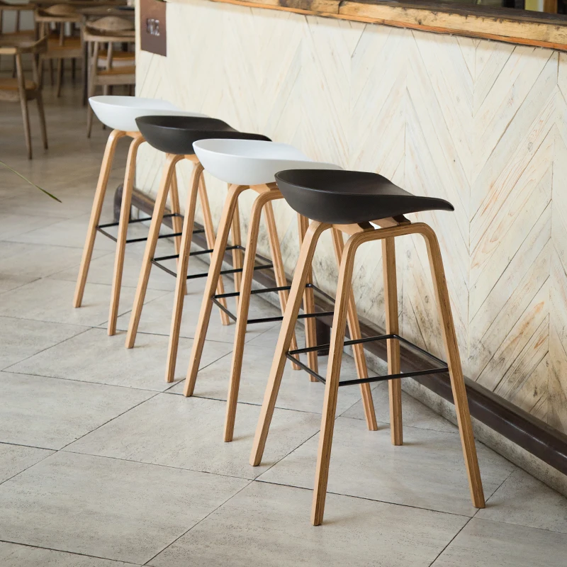 Beautiful plastic PP stool adjustable height popular fashionable bar chair modern stools bar chairs