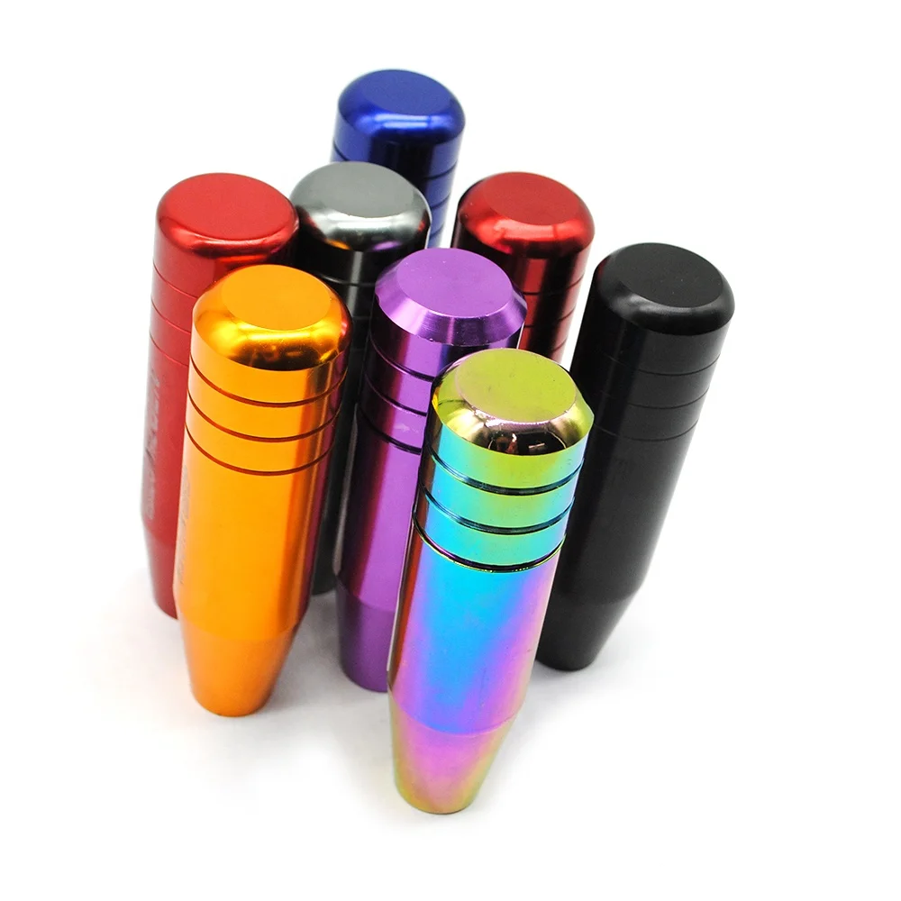 Gear Shift Knob Universal Automatic Unique Cars Styling Aluminium Alloy Universal Fitting High Level SY-PDT0377B Color Box 130MM
