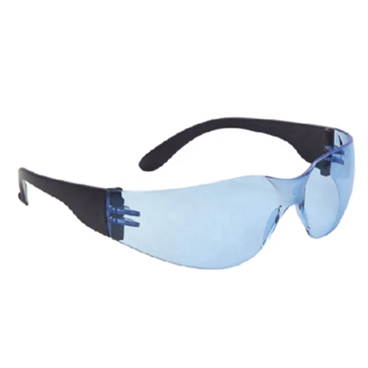 CE good safety spectacles clear or dark lenses eye protection glasses SF012