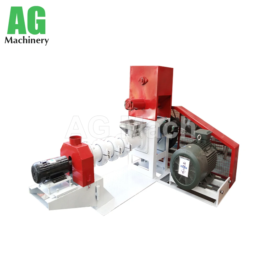 Customized Professional small CE output floating fish feed pellet press machine and fish feed production line