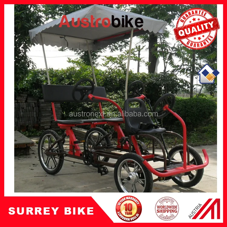 
ELECTRIC SURREY BIKE 4 person surrey bike with roof LED lighting 