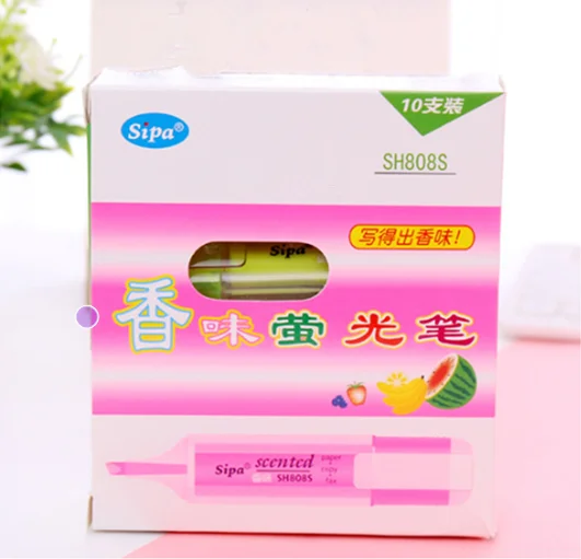 
Korean stationery fresh large capacity candy color fragrance fluorescent pen marker pen 