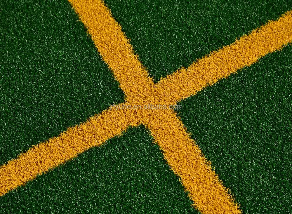 YGT 3D Golf Course Hitting Driving Range Mats Indoor Practice Golf Teaching Mat with Training lines