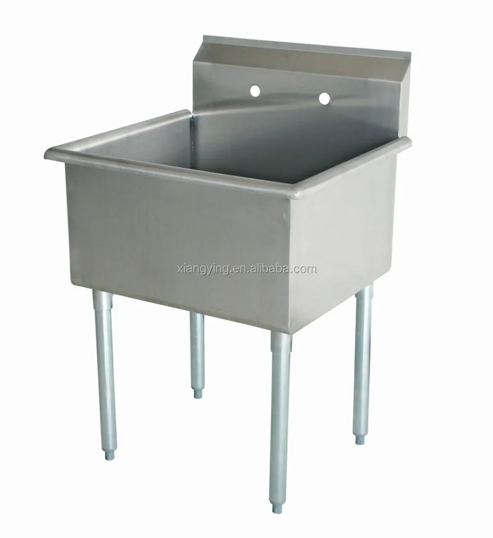 304 Stainless Steel Sink, NSF Certified One Tub/Single Bowl Restaurant Equipment Stainless Steel Sink/