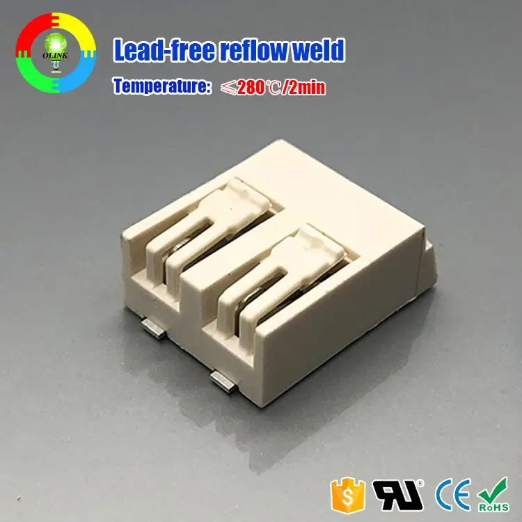 Высокое качество 2pin светодиодная лента освещение поверхностного плата разъем