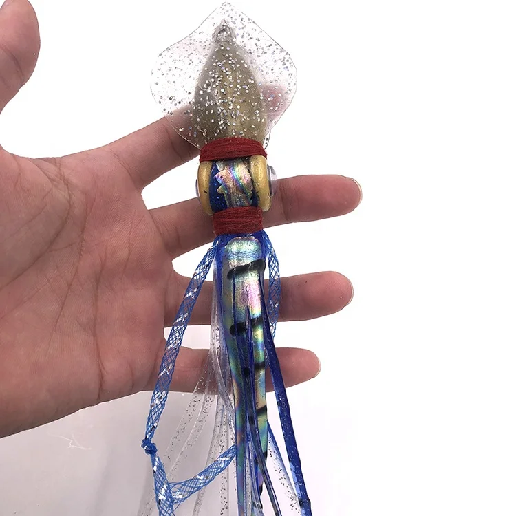 90g 140g Lead Squid Jig Shape Hook Saltwater Tuna Fishing Lure Squid Bait For Fishing