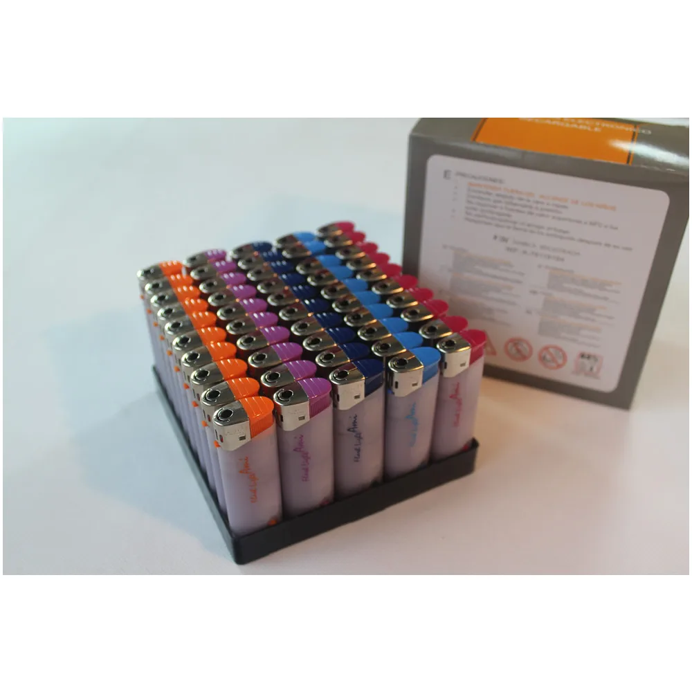 Disposable electronic cigarette lighter with led