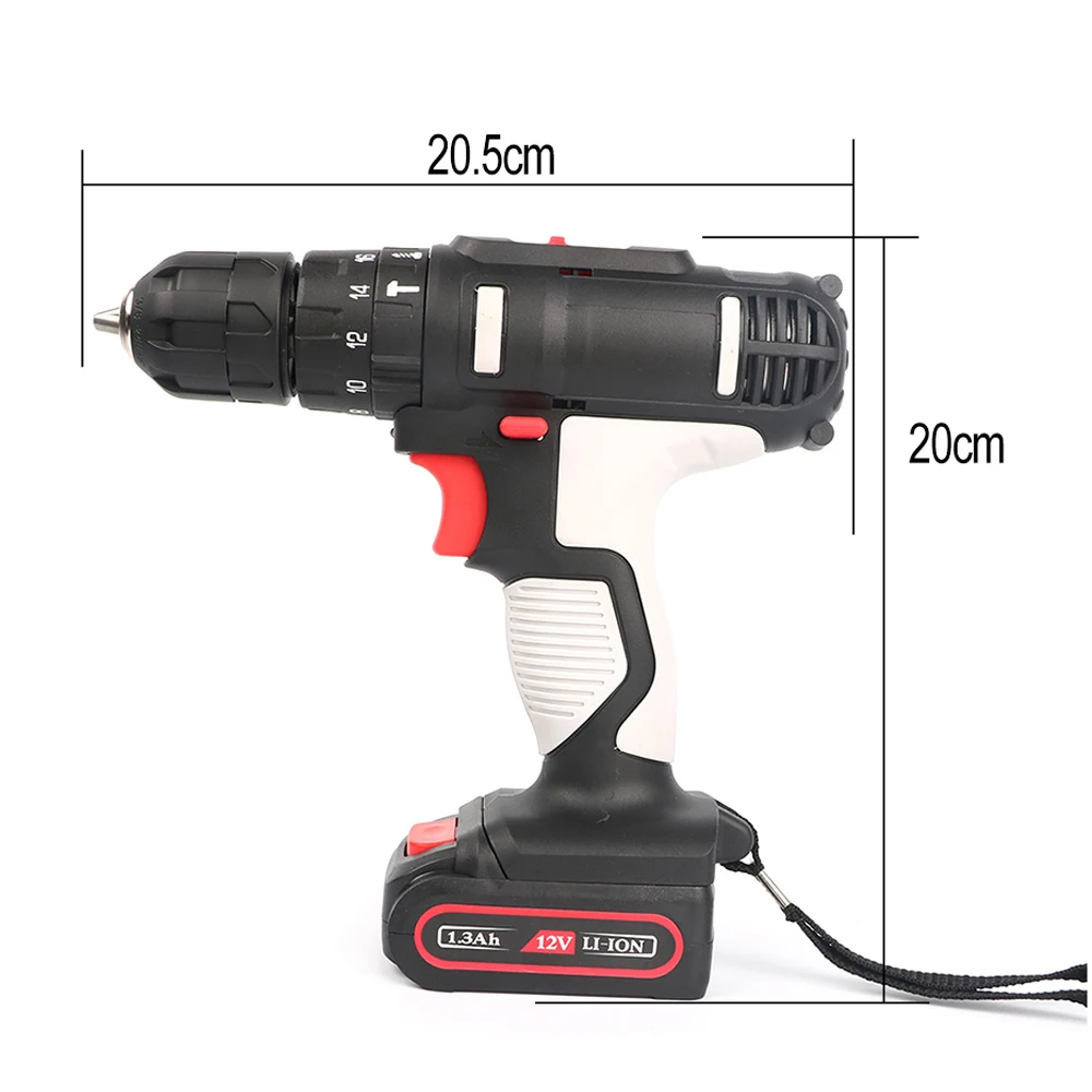 12v wireless mini electric battery charger cordless drill 10mm electric drill