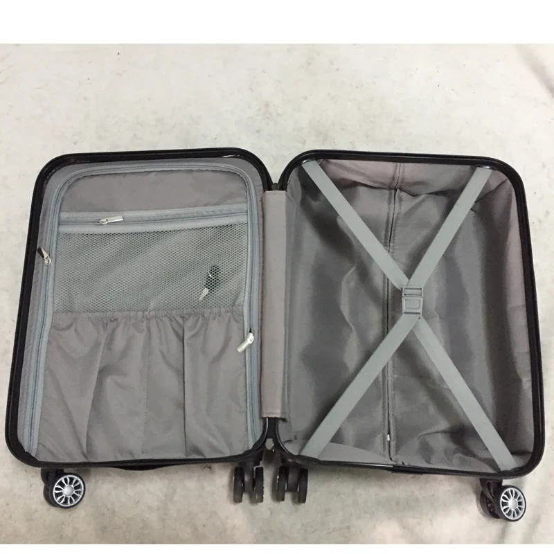 Cabin travel trolley suitcase waterproof front opening pocket abspc luggage