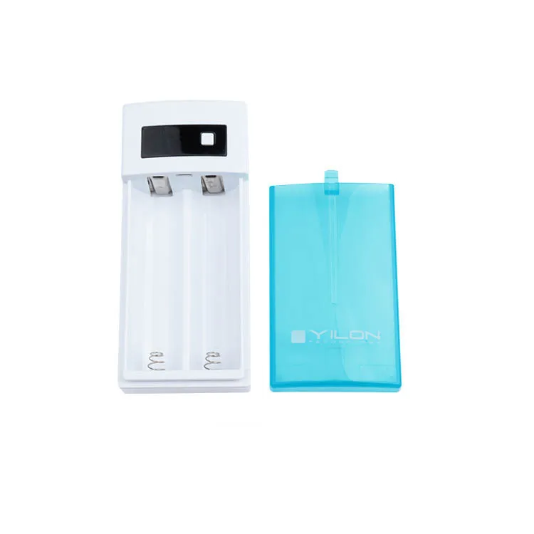 Power bank case without battery 18650 phone charger LED torch usb power bank 5200 mah