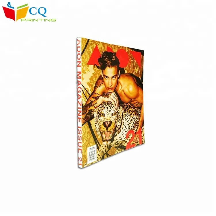 Offset paper customized perfect binding magazine catalogue book printing / cheap A4 brochure magazine printing service