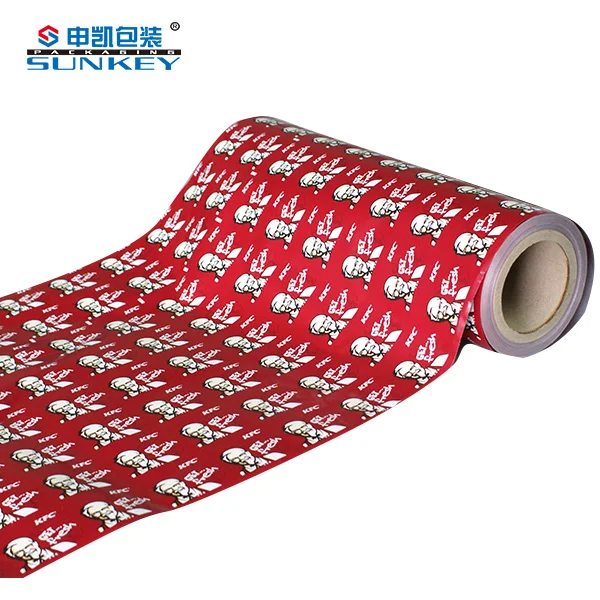Custom Printed Moisture Proof Plastic Food Packaging Plastic Roll Film
