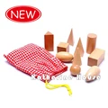 2016 New Arrival Math Toys Montessori Math Juguetes Geometry Blocks Wooden Learning Education High Quality