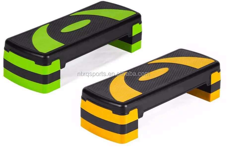 Adjustable Level 3 Aerobic Step Exercise Stepper Balance Step