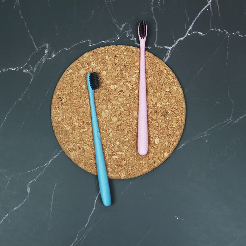 Biodegradable toothbrush wheat straw toothbrush for home hotel travel wholesale custom TB-009