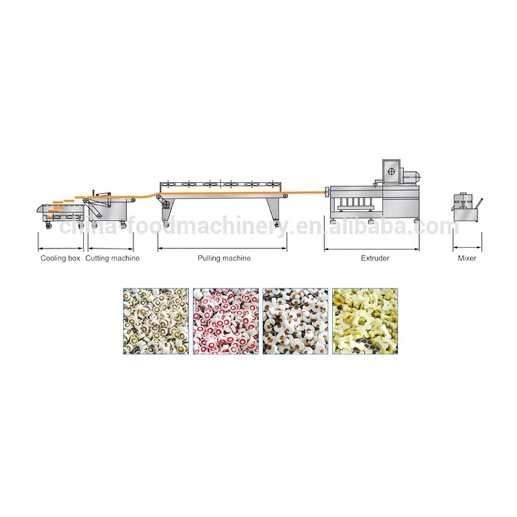 Double color pet dog chews gum food making machines