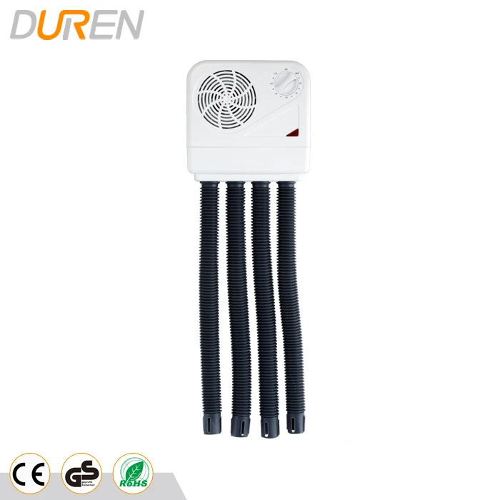 
Electrical shoe dryer and glove dryer with timer and safety protection 
