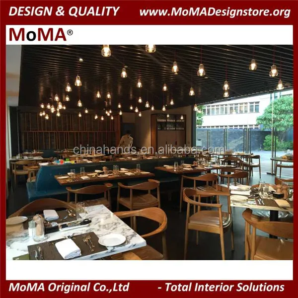 Hot Selling  Professional Commercial Restaurant Furniture Wooden Restaurant Dining Set