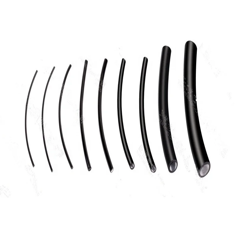 8mm end glow optical fiber with black jacket/clear jacket outer diameter11mm