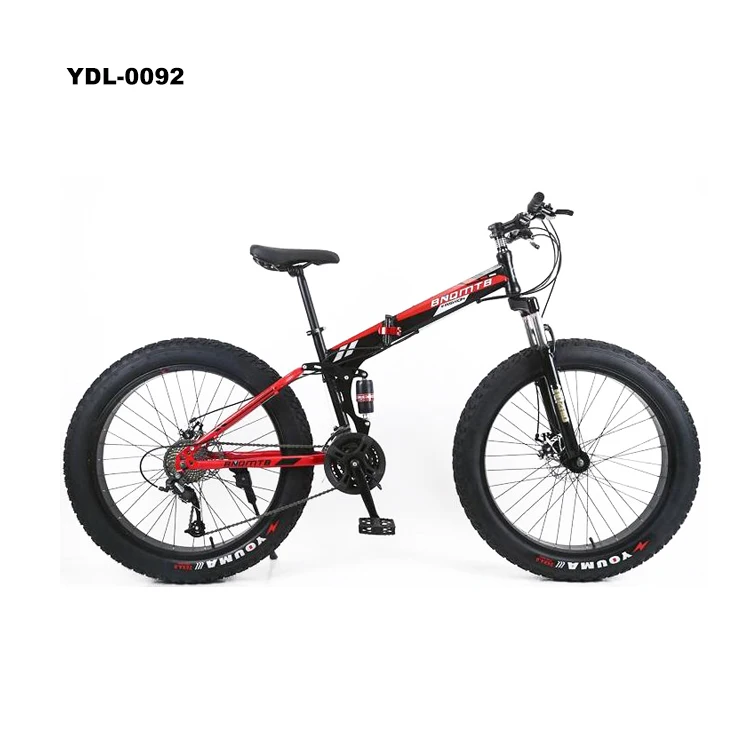 
Folding Fat Tire European market Bike Double Absorber Disc Brake Soft-Tailed Mountain Bikes 4.0 Bicycle 