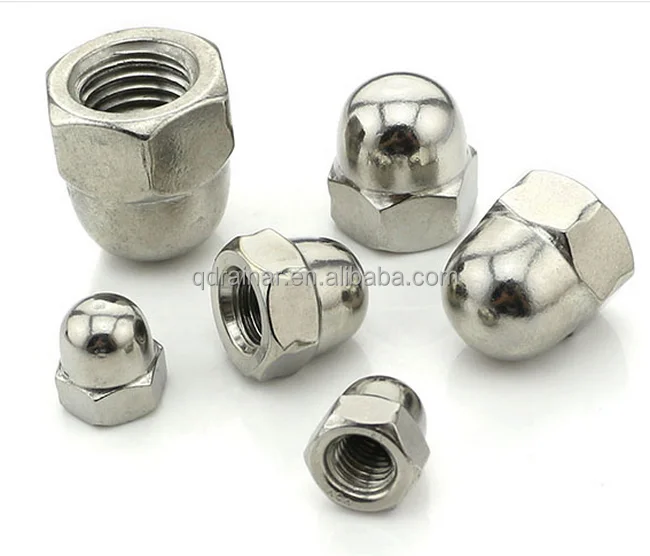 Нержавеющая сталь DIN 1587 GB923 шестиугольник dom Колпачковая гайка желудь с подъёмом