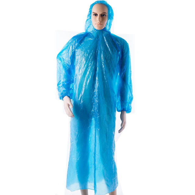 
Одноразовый полиэтиленовый дождевик 