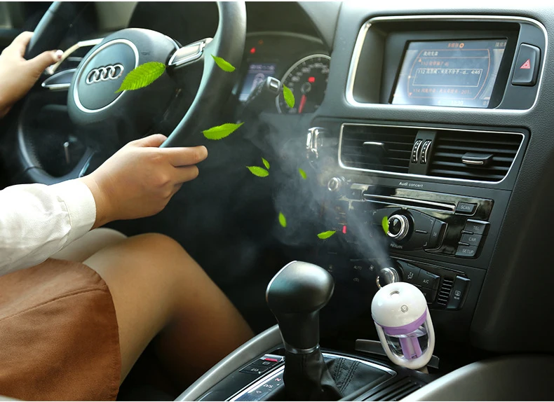 Mini Air Purifier Essential Oil Diffuser Mist Maker Fogger 12V Car Steam Air Humidifier car humidifier