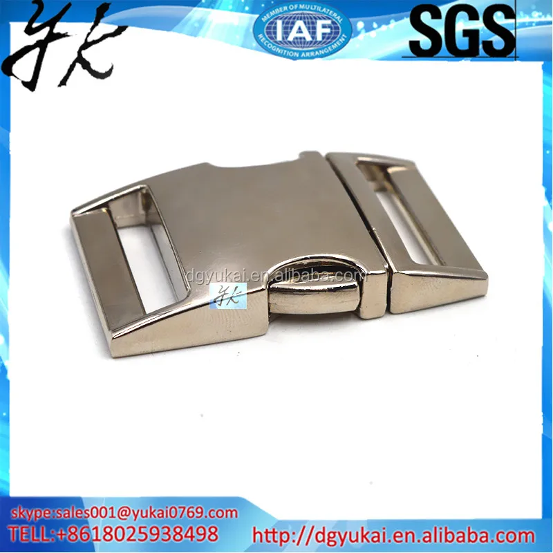 Yukai side release metal buckles curved buckles dog collar buckles