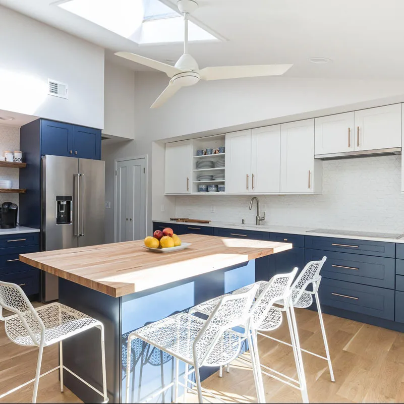 Matt lacquer Shaker Modular Kitchen Cabinets Malaysia