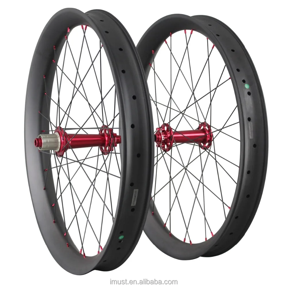 carbon fiber fat bike wheels full carbon 26er fatbike wheel snow beach wheelset FW65