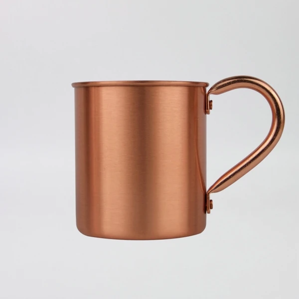 
Food Grade 520ml moscow mule pure solid copper mug cup with custom logo 