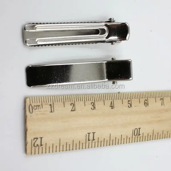 Top Grade 45mm Double Alligator Stainless Steel Make Up Hairpin Metal Hair Clips
