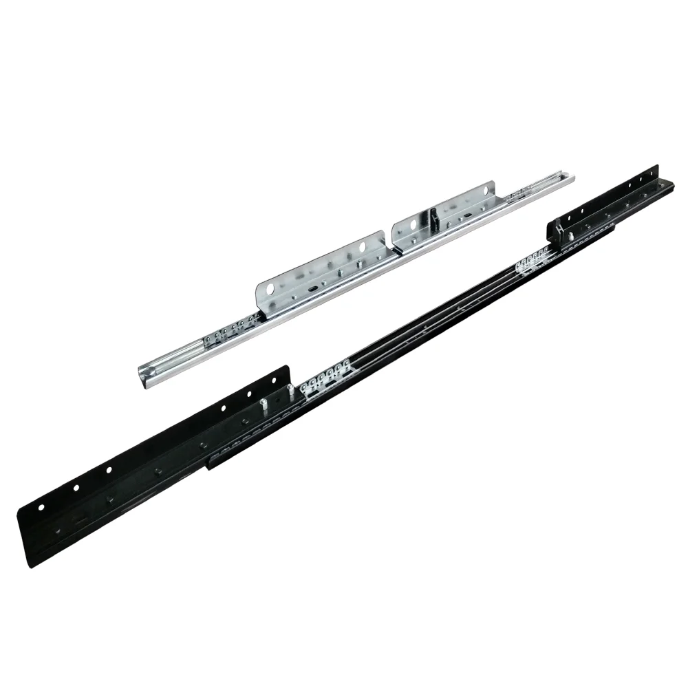 Butterfly table extension metal cable synchronized slide extension table slide mechanism
