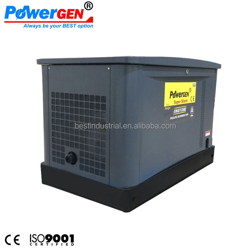  Двойное топливо! 60 дБ! POWERGEN 400/230V 3-фазовый Generac Тип звукоизоляционный Супер Бесшумный сжиженного нефтяного газа/генератор природного газа