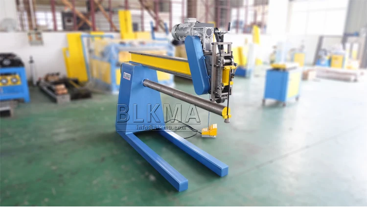 Galvanized Sheet Metal HVAC Round Air Duct Lock Seam Closing Machine