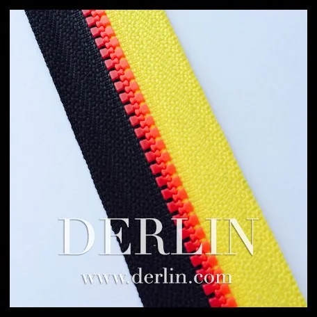 Germen Flag Contrast Colour Plastic Resin Vislon Delrin Zipper